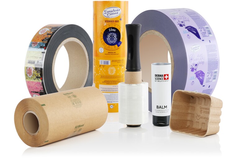 Zusammenstellung von verschiedenen Produkten rund um Verpackungen