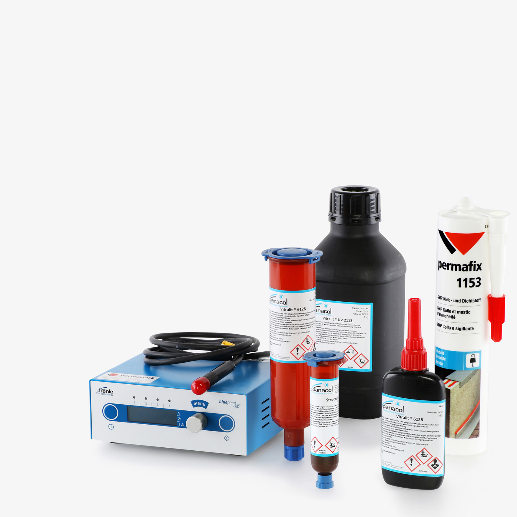 Kleb-/Dichtstoffe & UV-Equipment - Industrie - Permapack AG